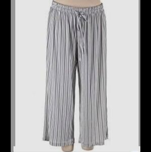 Philosophy Republic Blue Striped Wide Leg Pants